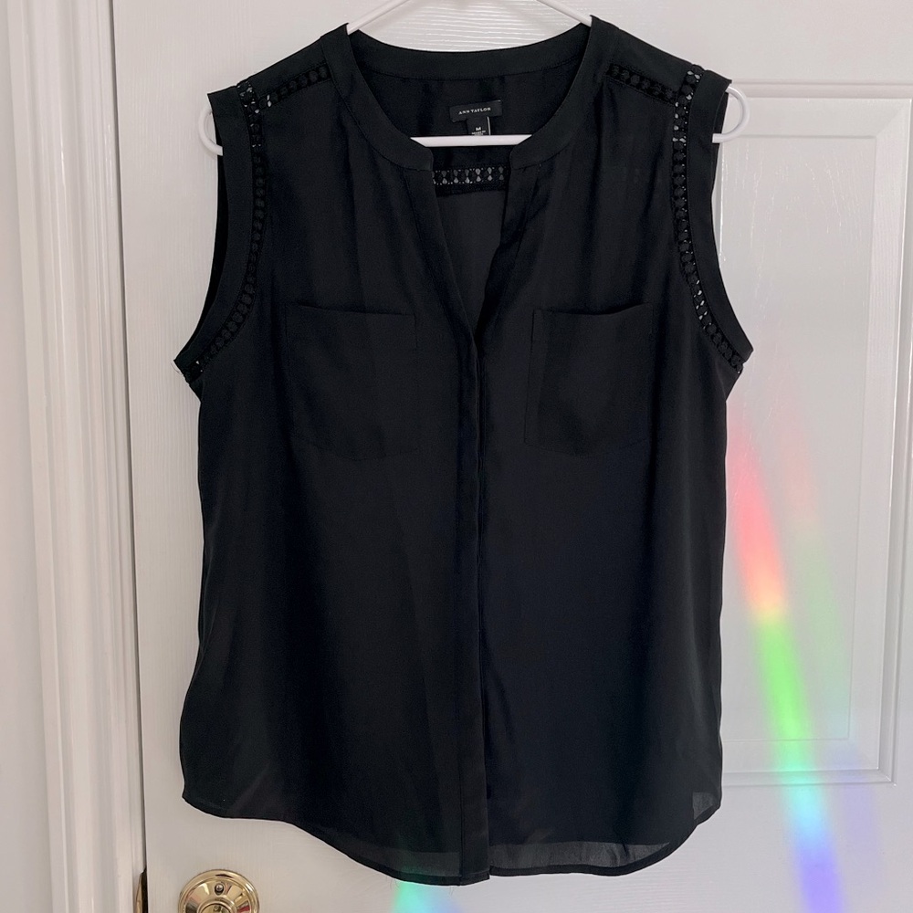 Ann Taylor Black Tank Top